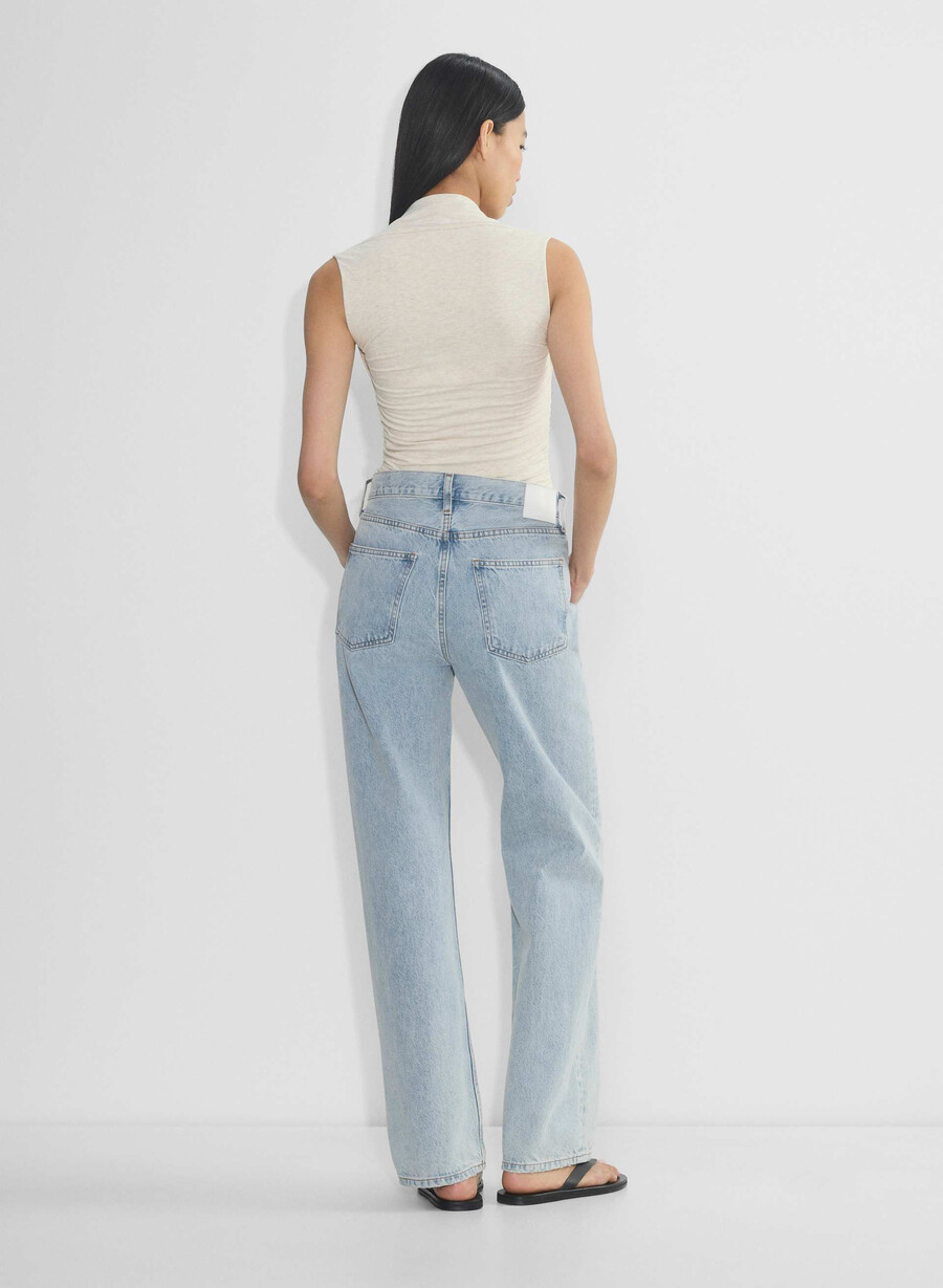 lässiges contour flourish top heather light oatmea