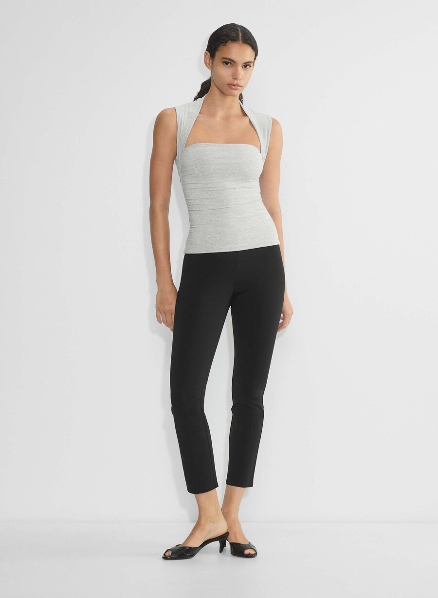 lässiges contour flourish top heather chrome