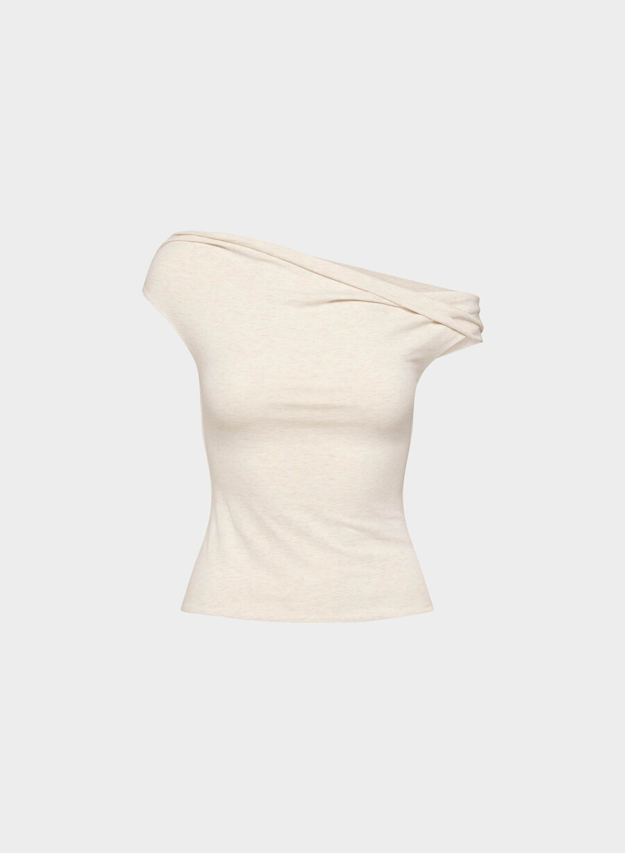 lässiges contour ravish top heather light oatmea