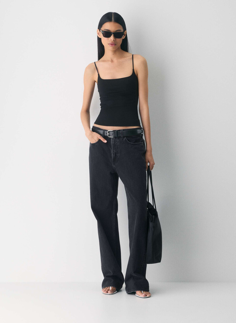 lässiges contour presence cami tanktop schwarz
