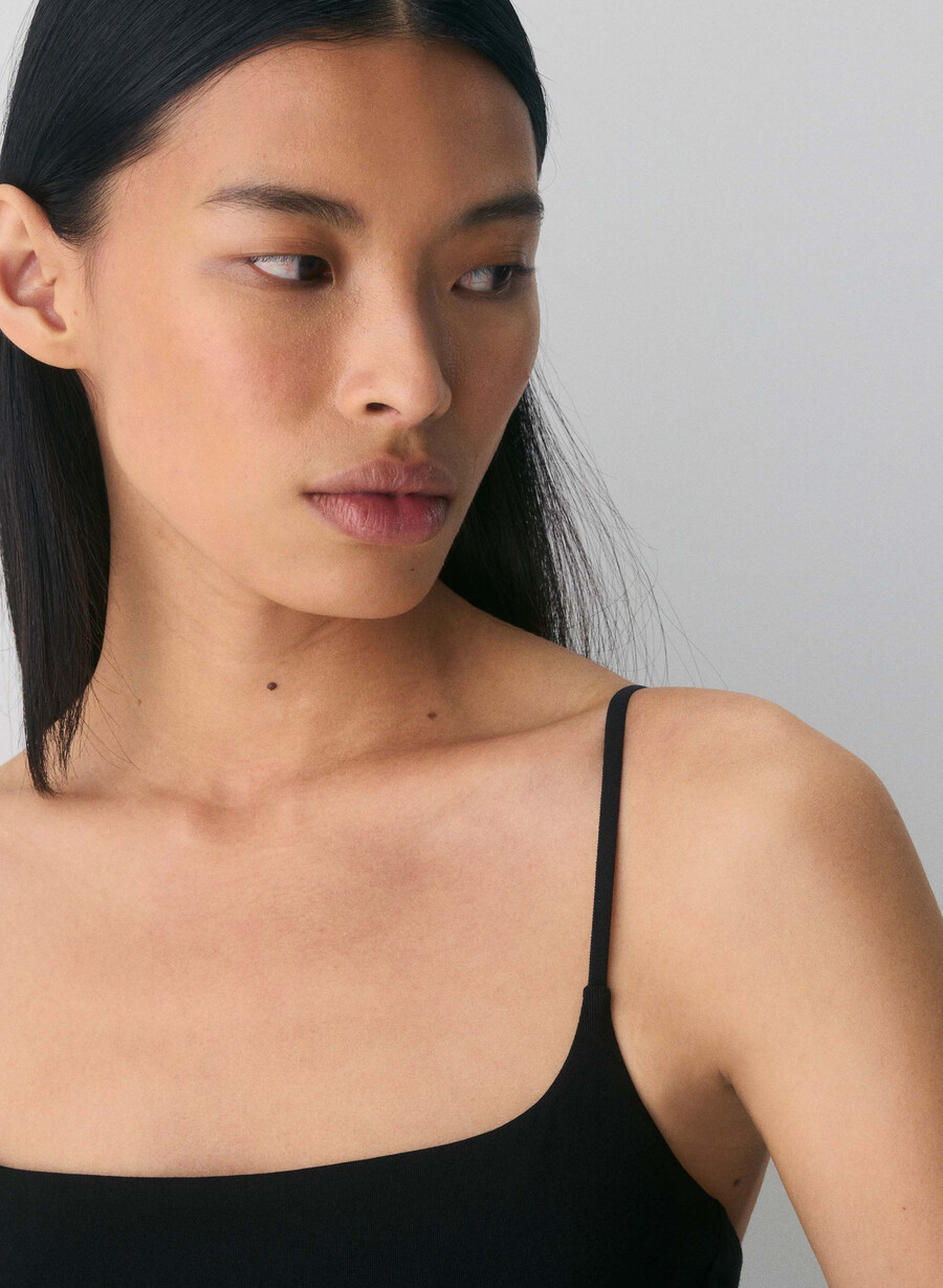 lässiges contour presence cami tanktop schwarz