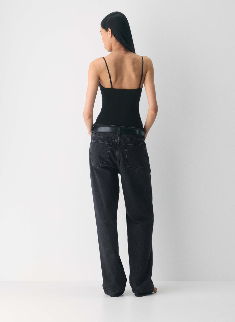lässiges contour presence cami tanktop schwarz