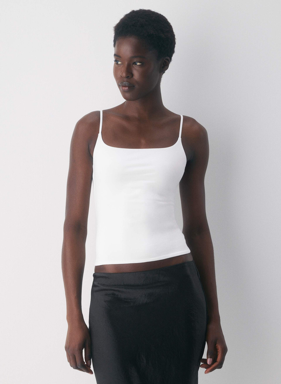 lässiges contour presence cami tanktop weiss