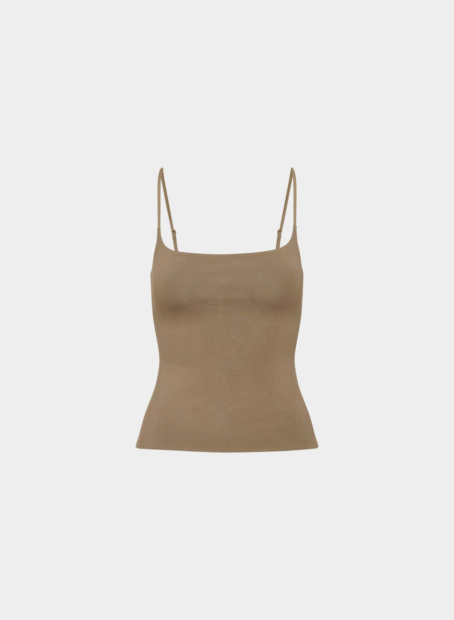 casual contour presence cami tank folio brown