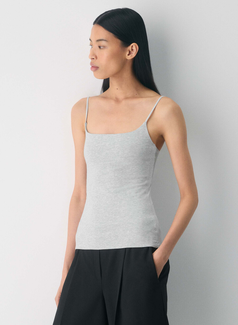lässiges contour presence cami tanktop heather chrome