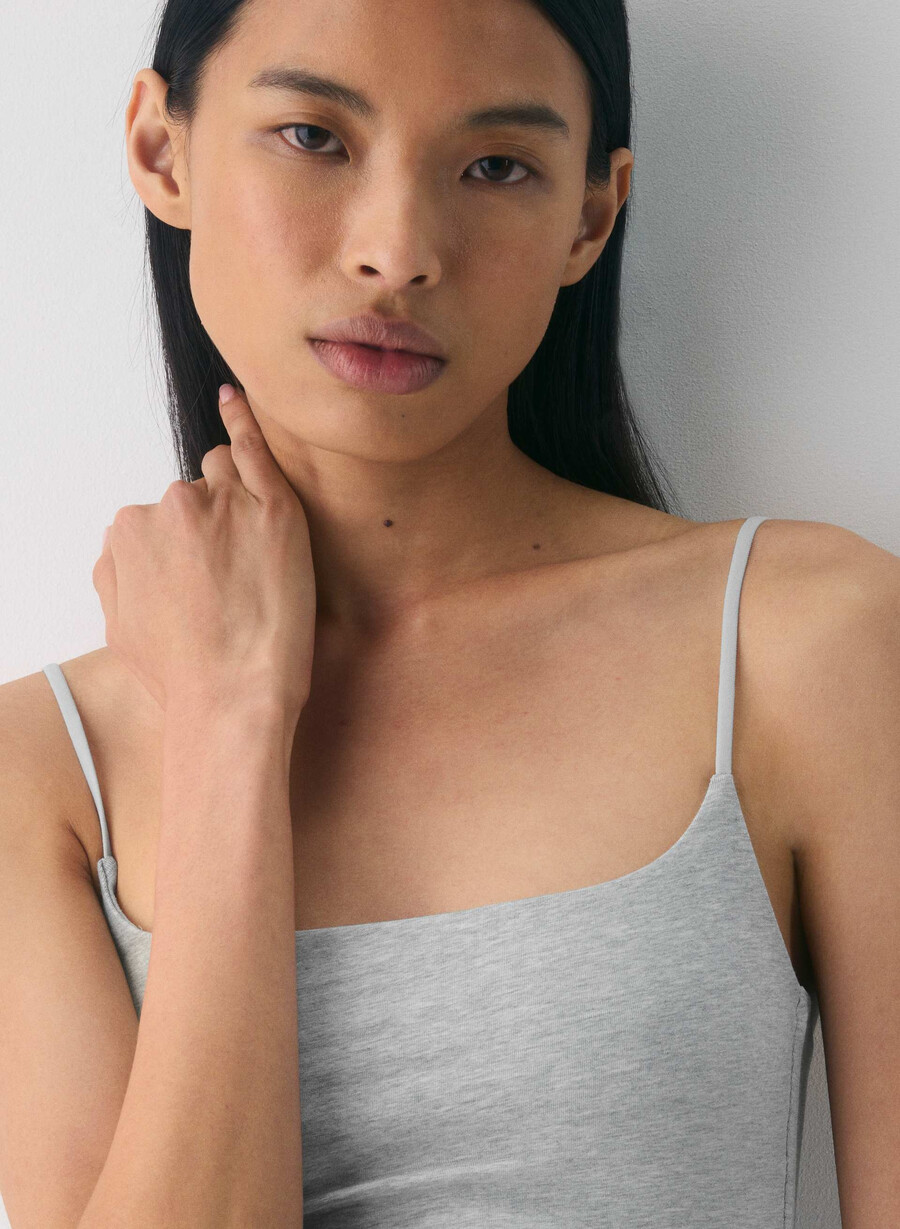 lässiges contour presence cami tanktop heather chrome