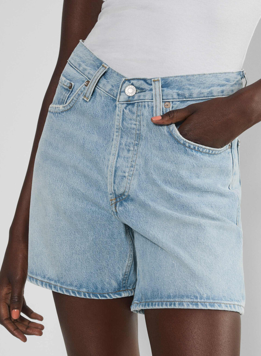agolde v-waist short backbeat