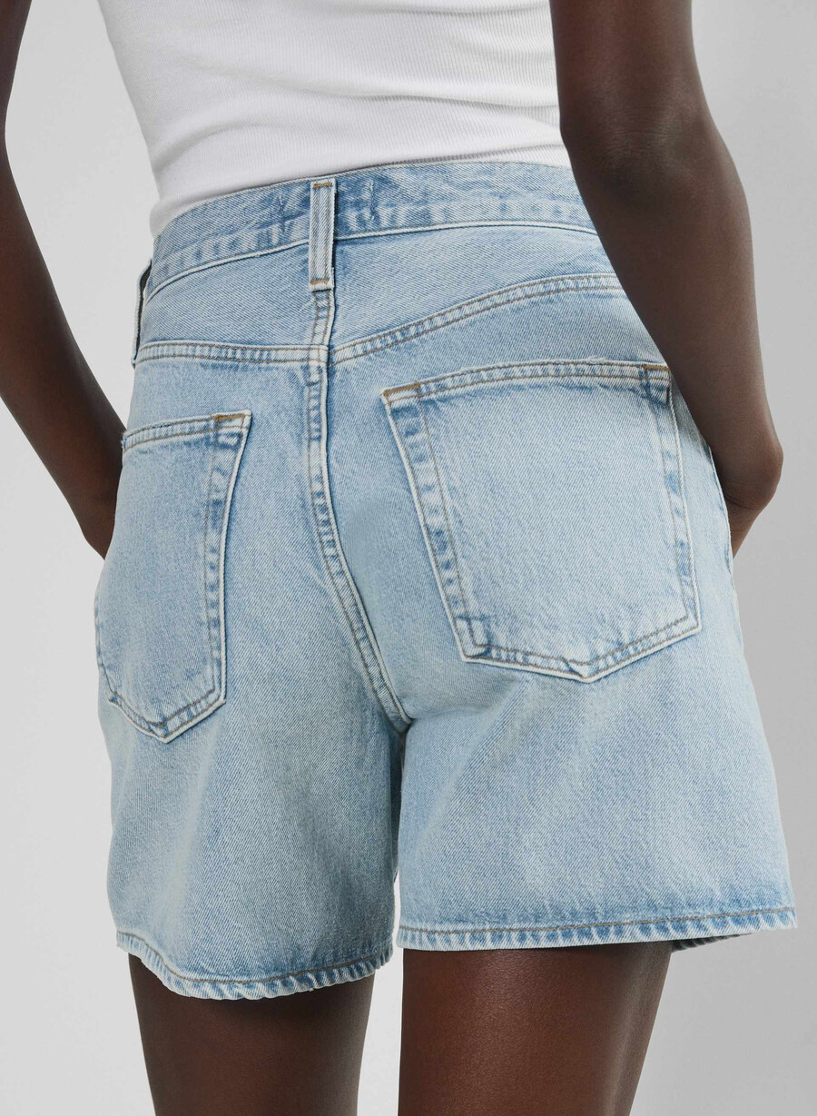 agolde v-waist short backbeat