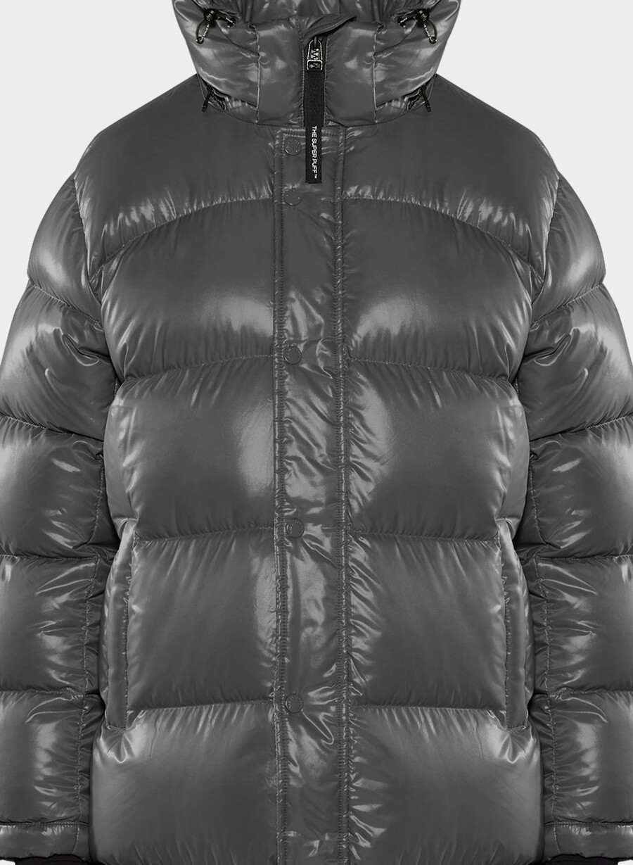 the super puff lang - hochglänzend kohlegrau