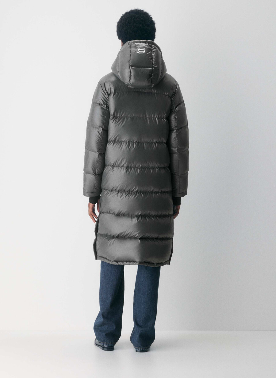 the super puff lang - hochglänzend kohlegrau