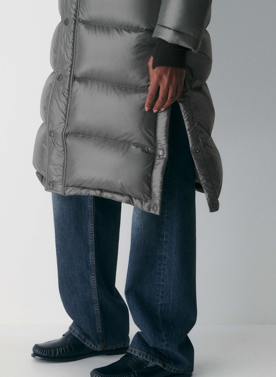 the super puff lang - hochglänzend kohlegrau