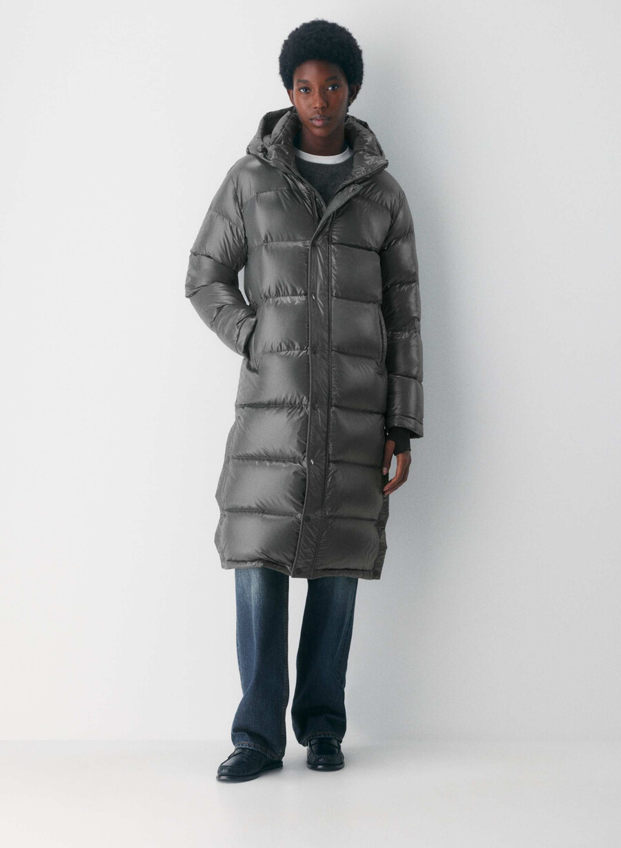 the super puff lang - hochglänzend kohlegrau