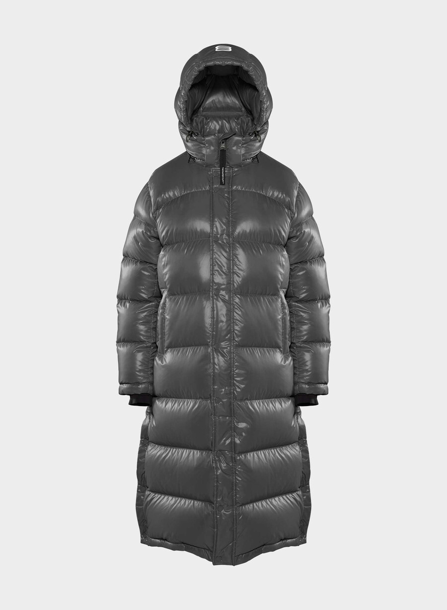 the super puff lang - hochglänzend kohlegrau