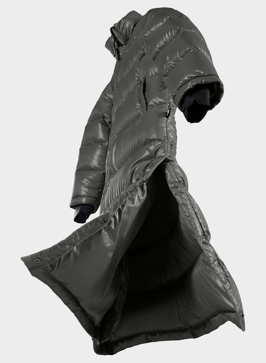 the super puff lang - hochglänzend kohlegrau