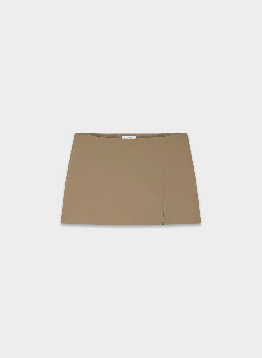 daphne skort – crepette folio braun