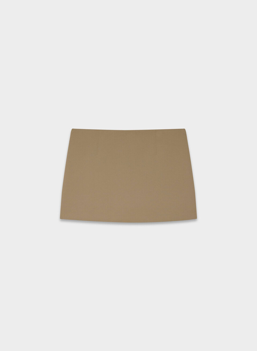 daphne skort – crepette folio braun