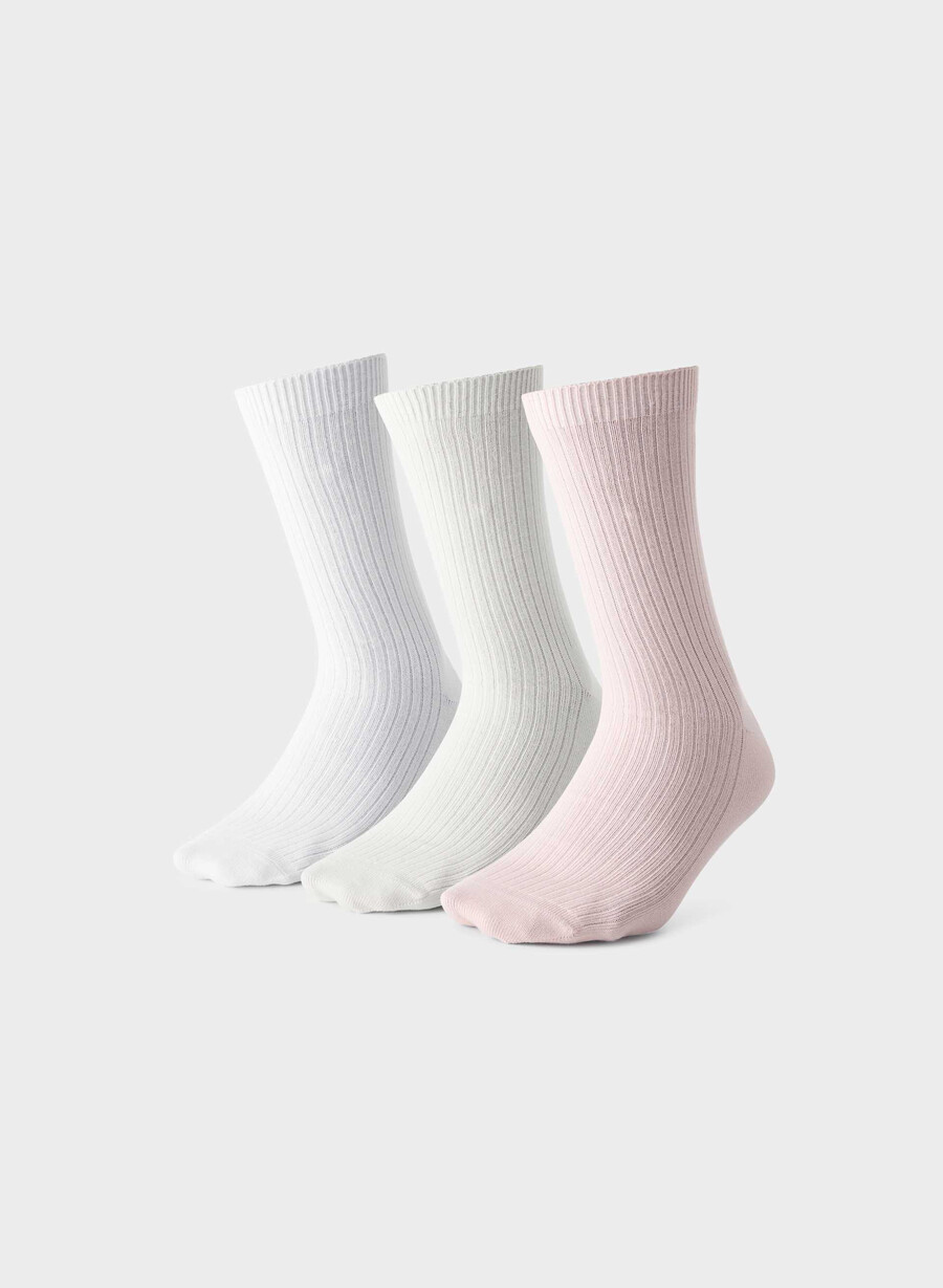 daily crew socken 3er-pack weißleicht birkevilla pink