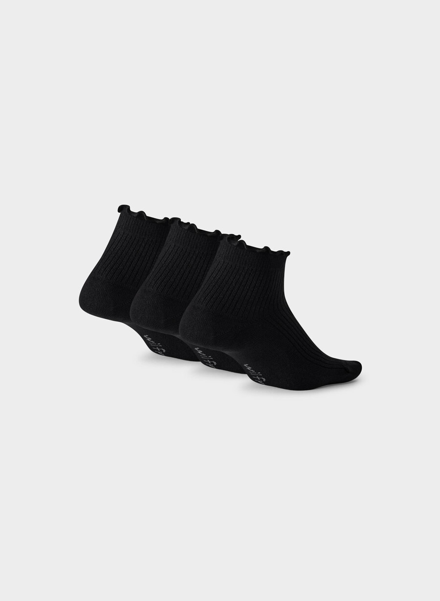 sugarplum knöchelsocken 3er-pack schwarz