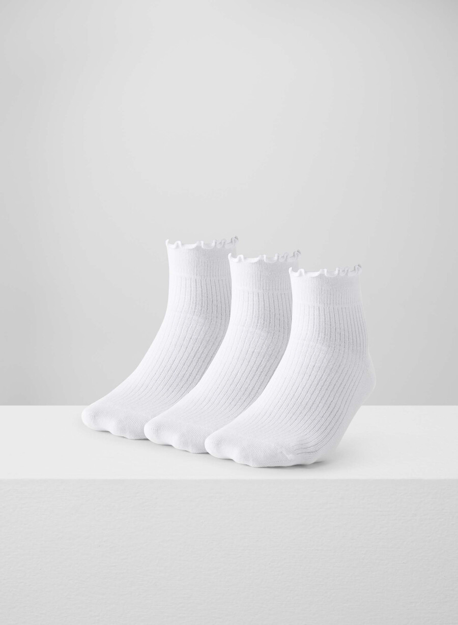 sugarplum knöchelsocken 3er-pack weiss