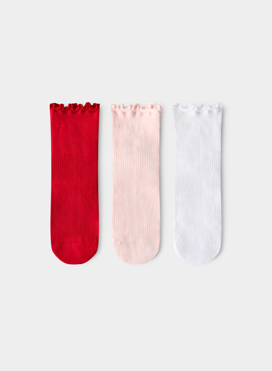 sugarplum knöchelsocken 3er-pack wtvla pnkfl rd