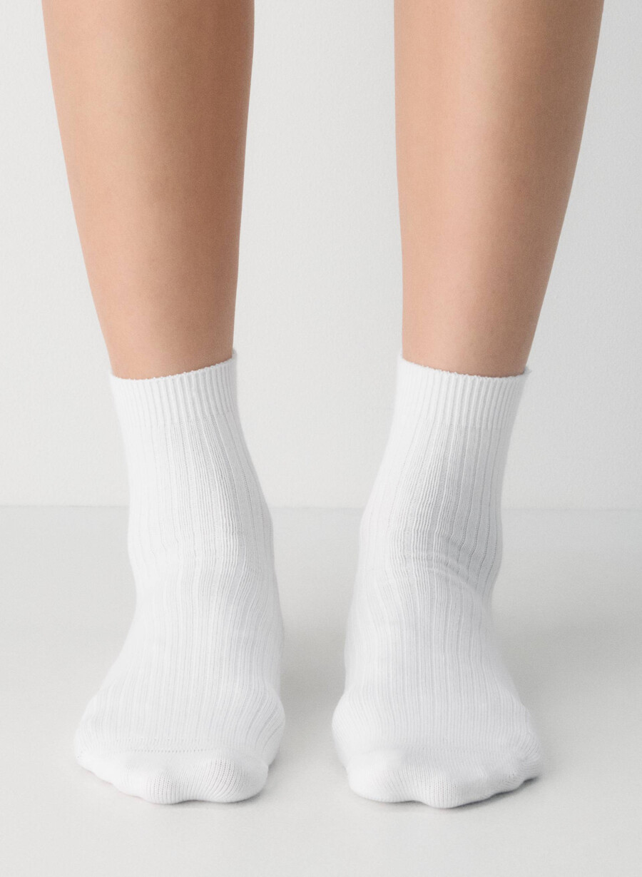 tägliche knöchelsocken 3er-pack weiss