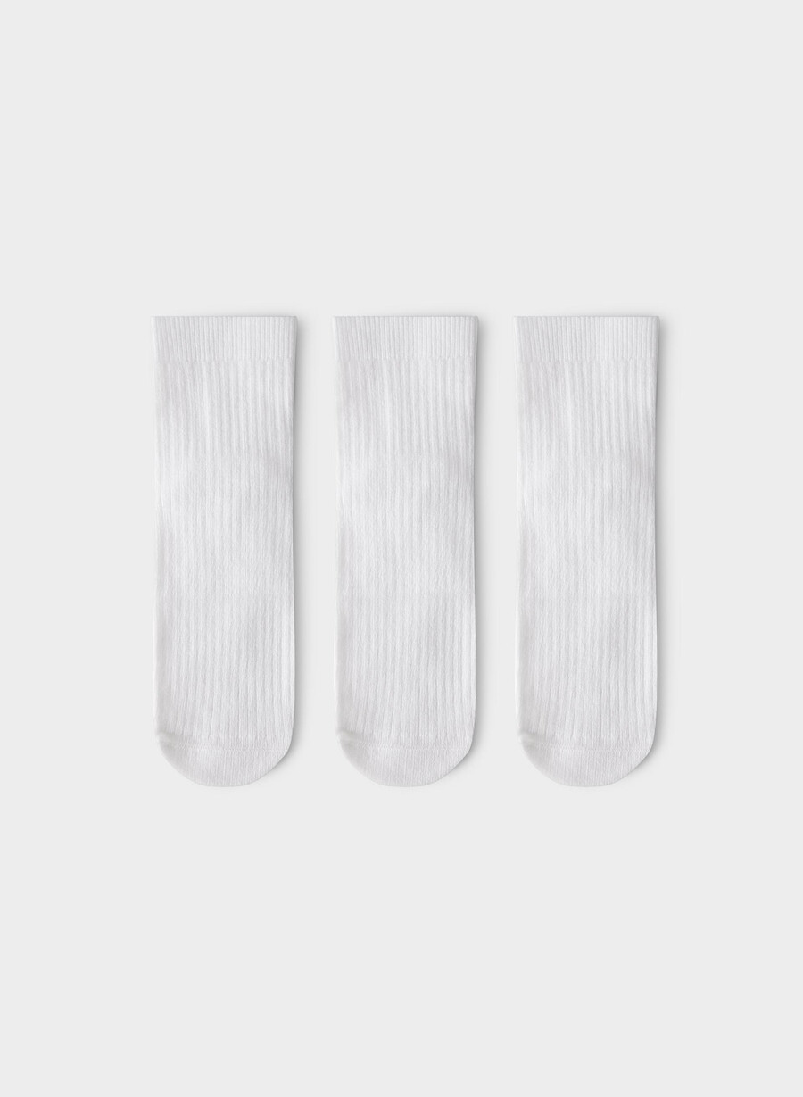 tägliche knöchelsocken 3er-pack weiss