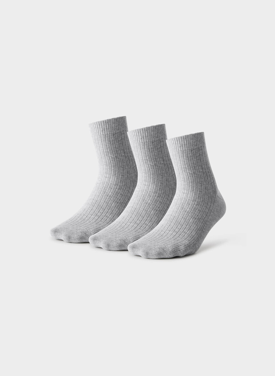 tägliche knöchelsocken 3er-pack heather chrome