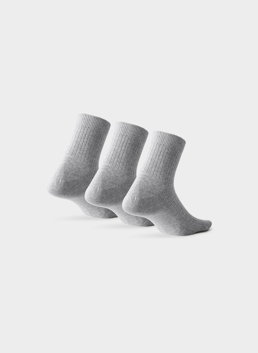 tägliche knöchelsocken 3er-pack heather chrome