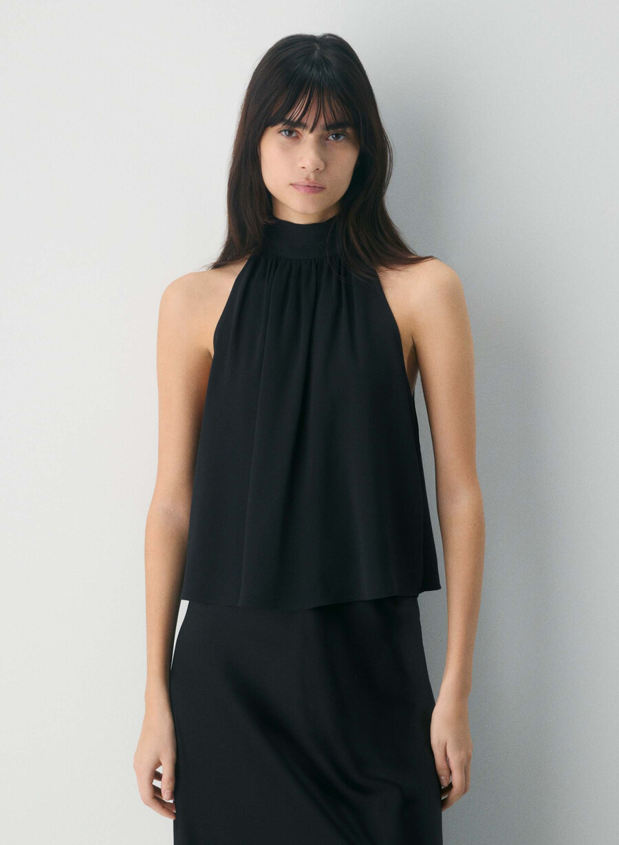 austen top schwarz