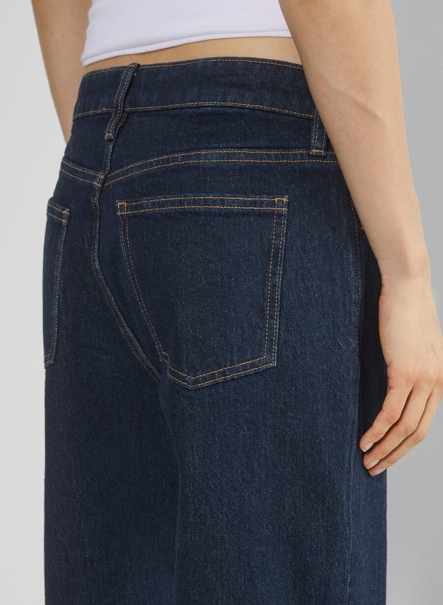 denim forum salma super lo-rise straight jeans no-stress dunkelblau