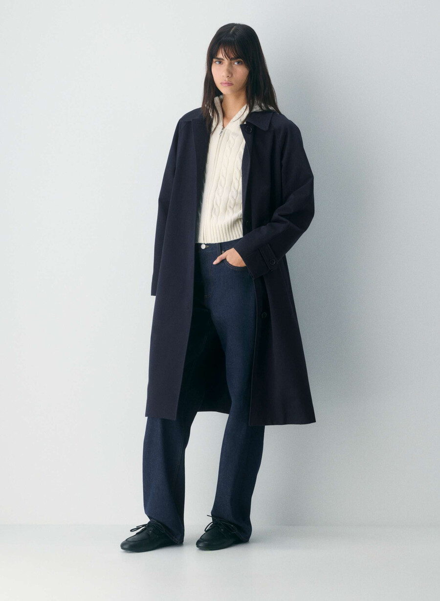 sperry x aritzia slim bootsschuh – glattleder schwarz
