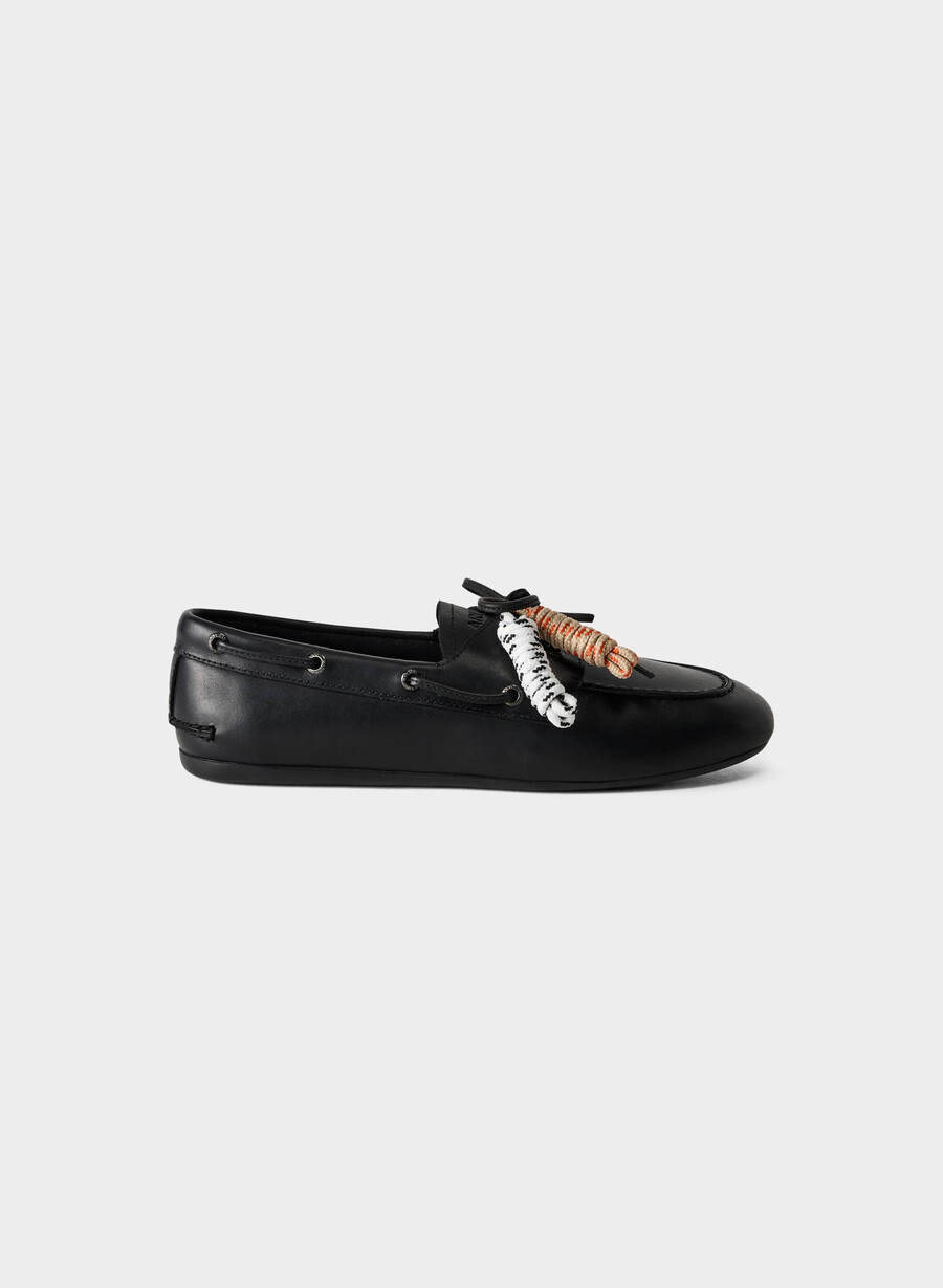 sperry x aritzia slim bootsschuh – glattleder schwarz