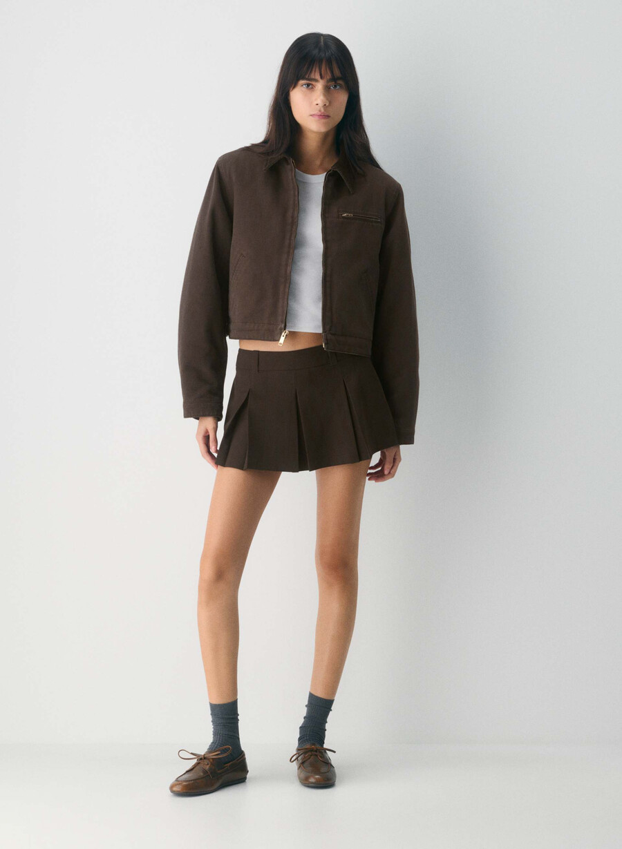 sperry x aritzia slim bootsschuh - glattleder distressed choc brow
