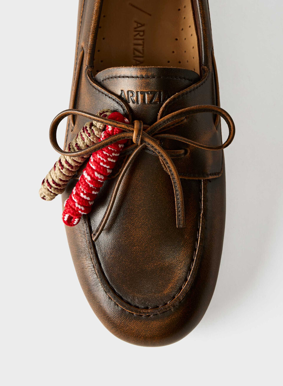 sperry x aritzia slim bootsschuh - glattleder distressed rch mc br