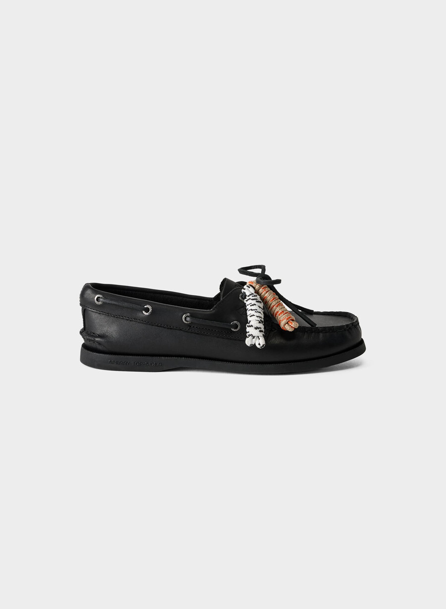 sperry x aritzia ao bootsschuh – glattleder schwarz