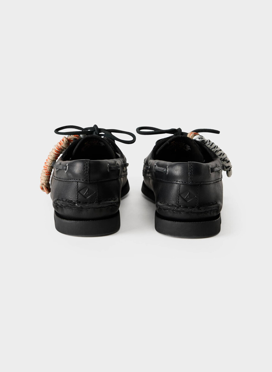 sperry x aritzia ao bootsschuh – glattleder schwarz