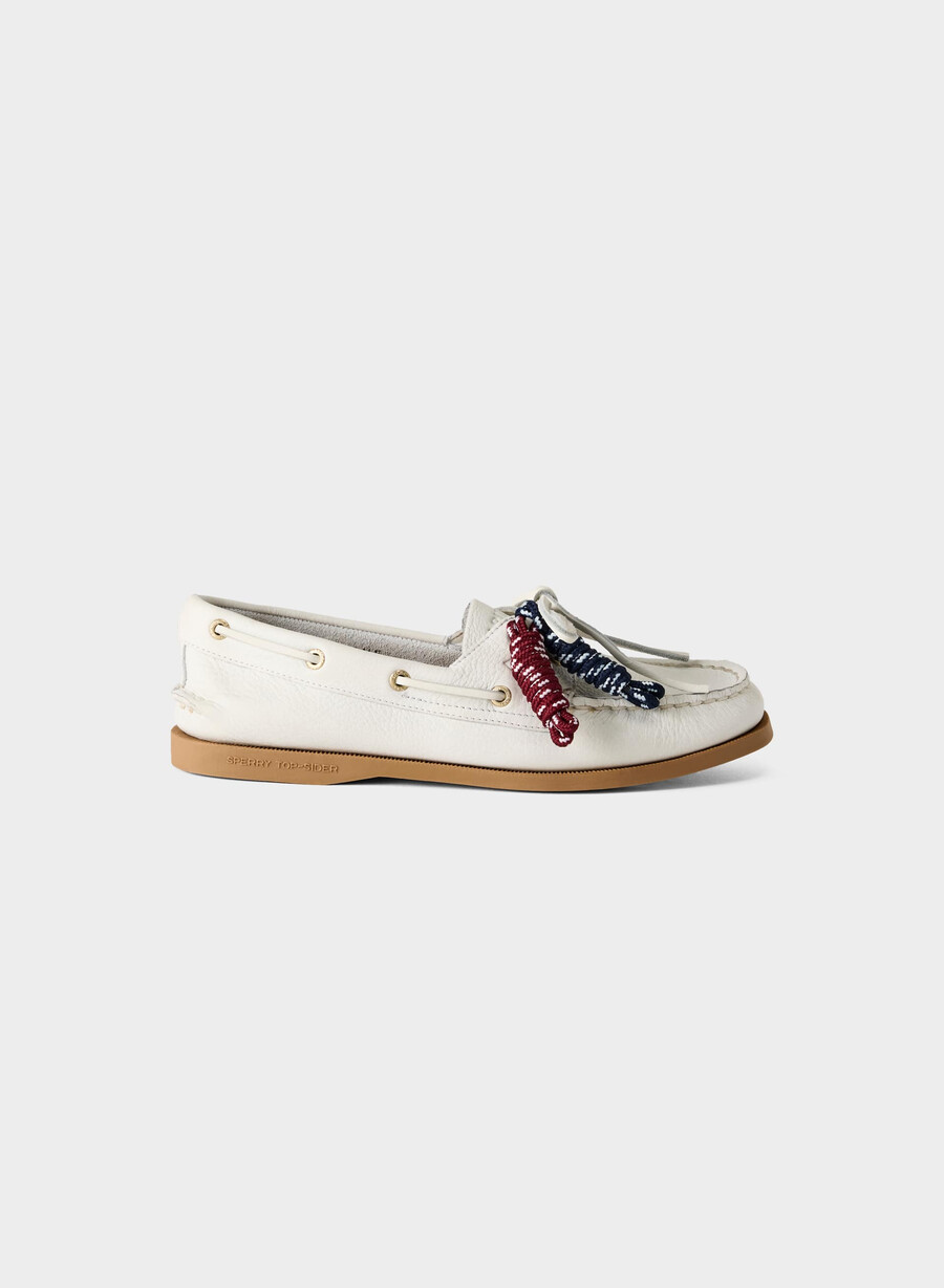 sperry x aritzia ao bootsschuh – glattleder halo white