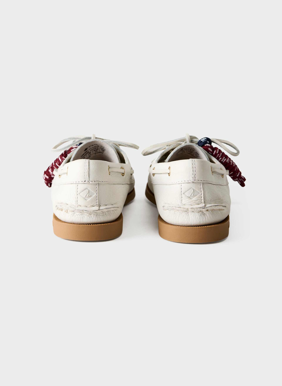 sperry x aritzia ao bootsschuh – glattleder halo white
