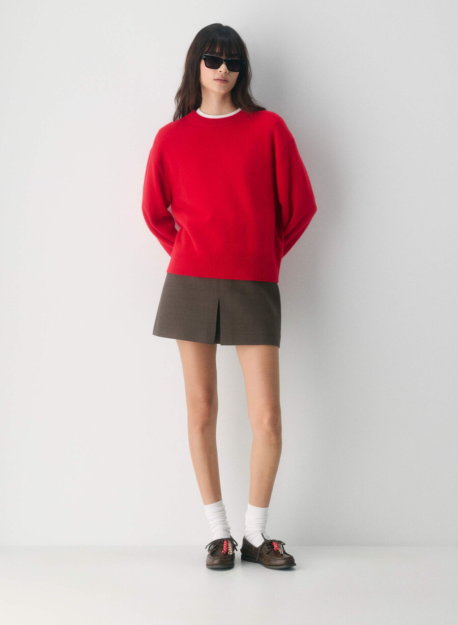 sperry x aritzia ao bootsschuh – glattleder used-look rotbraun