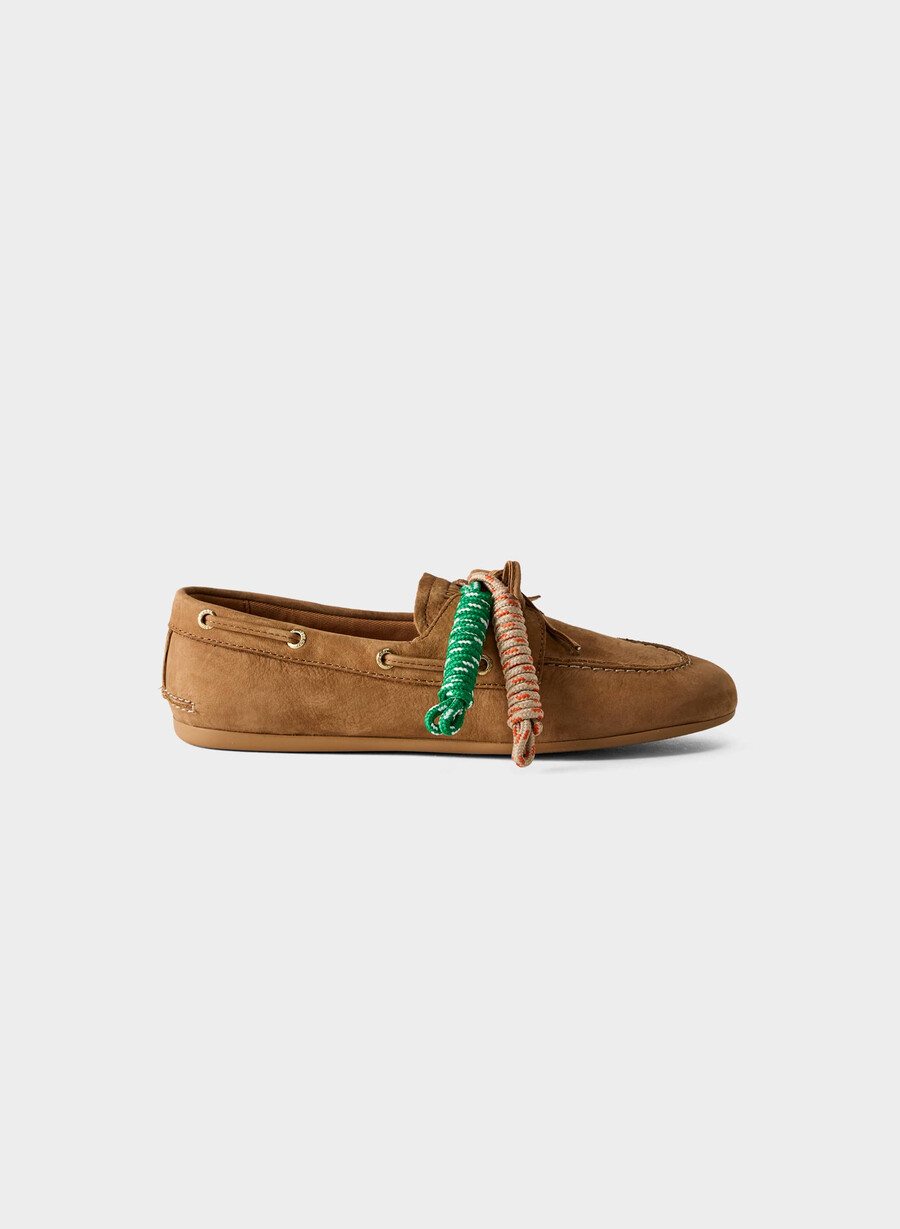 sperry x aritzia slim bootsschuh – nubukleder galley brown