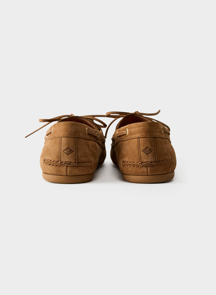 sperry x aritzia slim bootsschuh – nubukleder galley brown