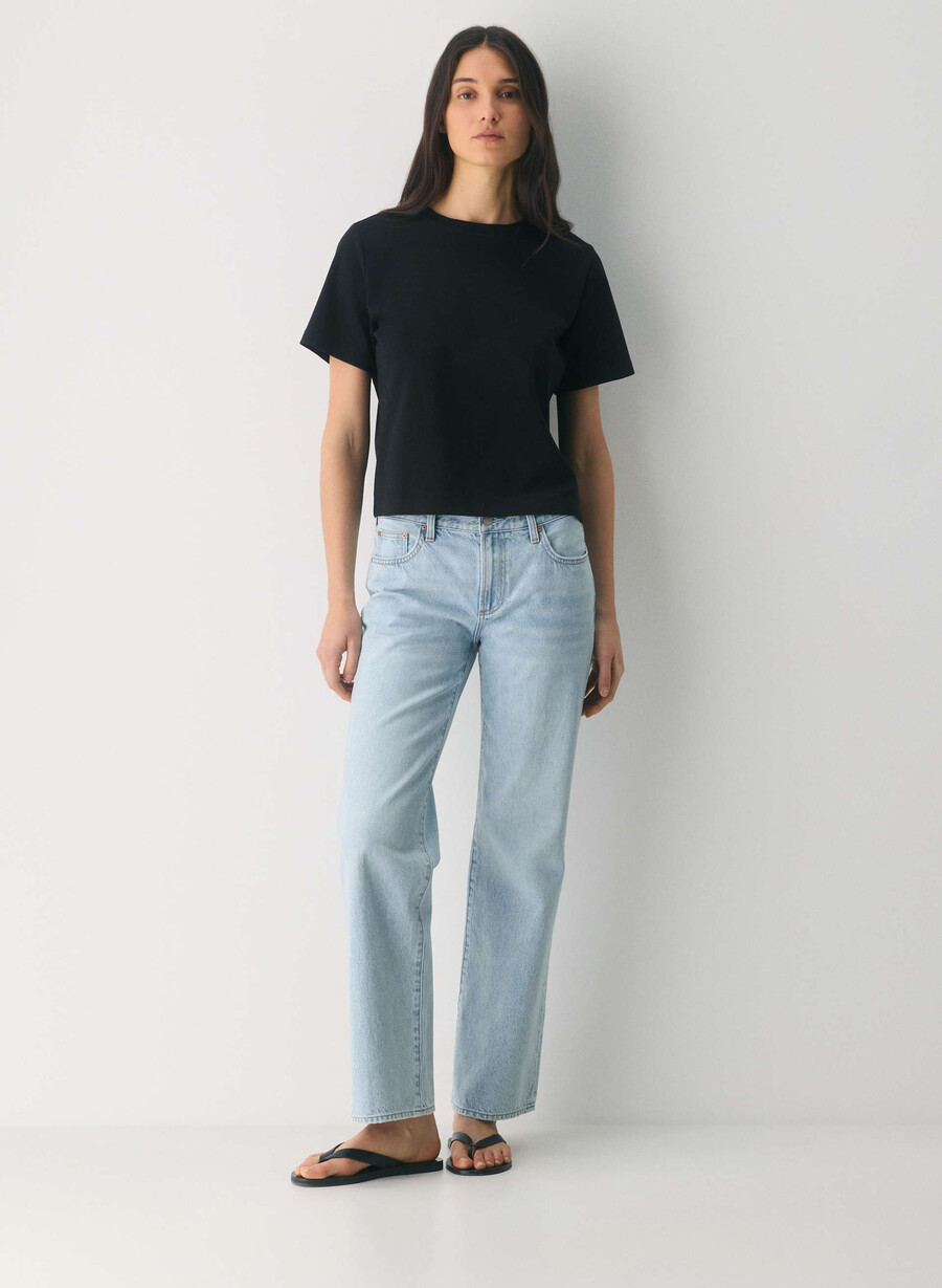 denim forum die farrah lo-rise wide jeans 15 yrs brl thr bleu