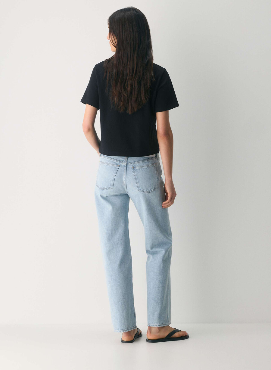 denim forum die farrah lo-rise wide jeans 15 yrs brl thr bleu