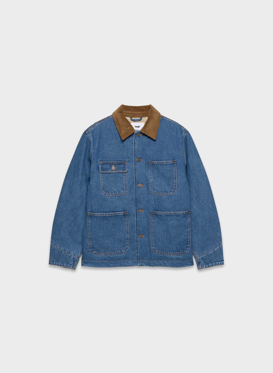 barnett chore jacket no-stress medium blu