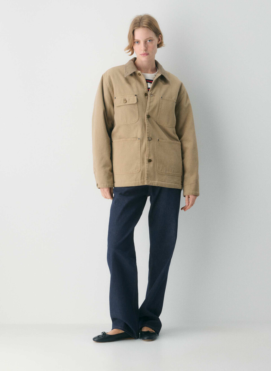 barnett chore jacket no-stress medium blu