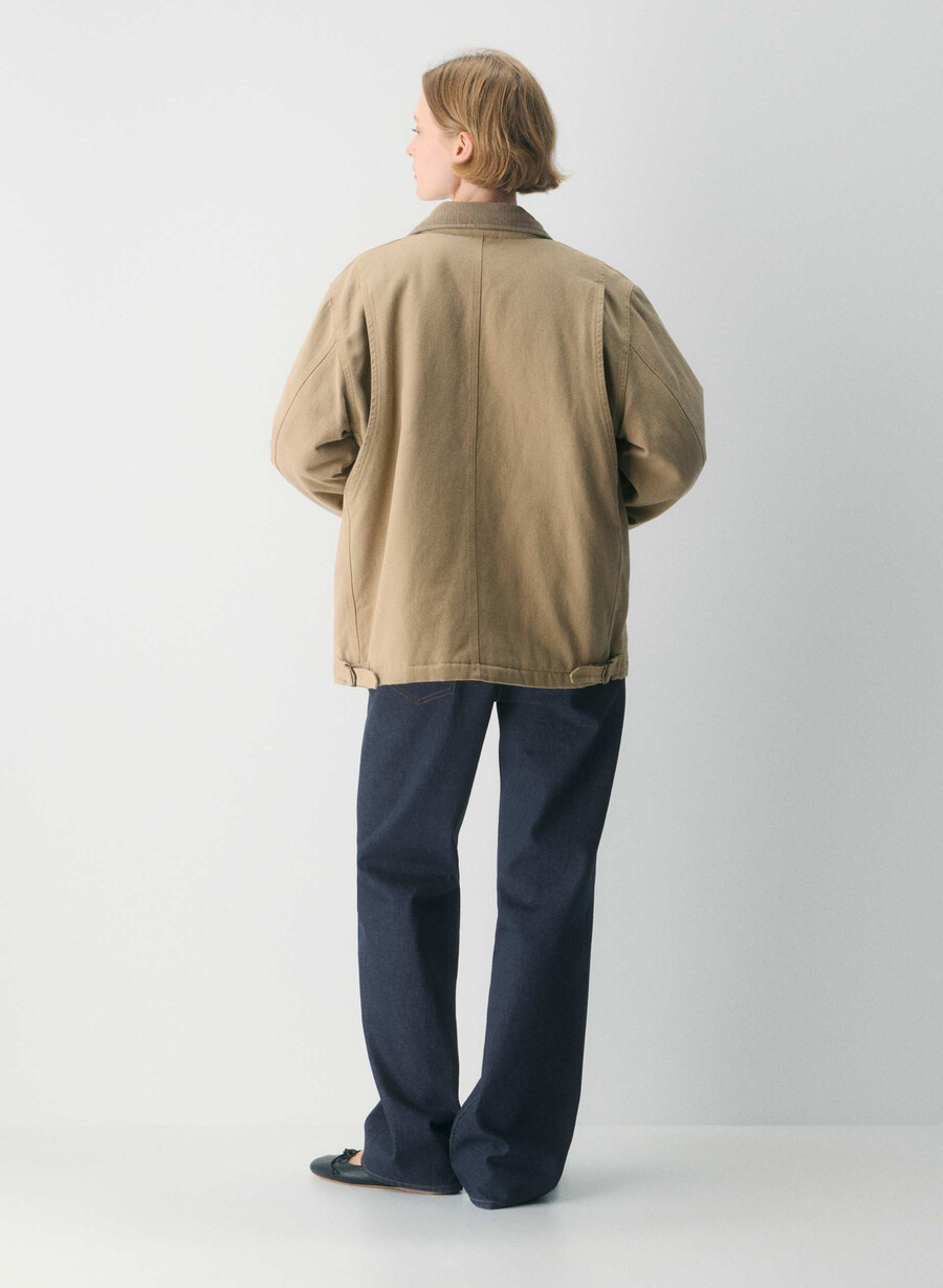 barnett arbeitsjacke vintage tan khaki