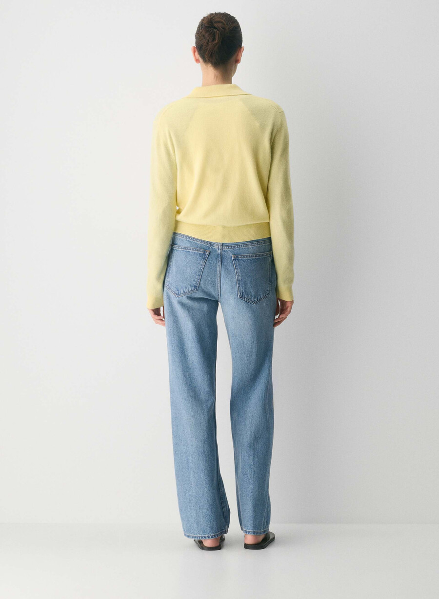 bare cashmere provenance polo langarm lemonade