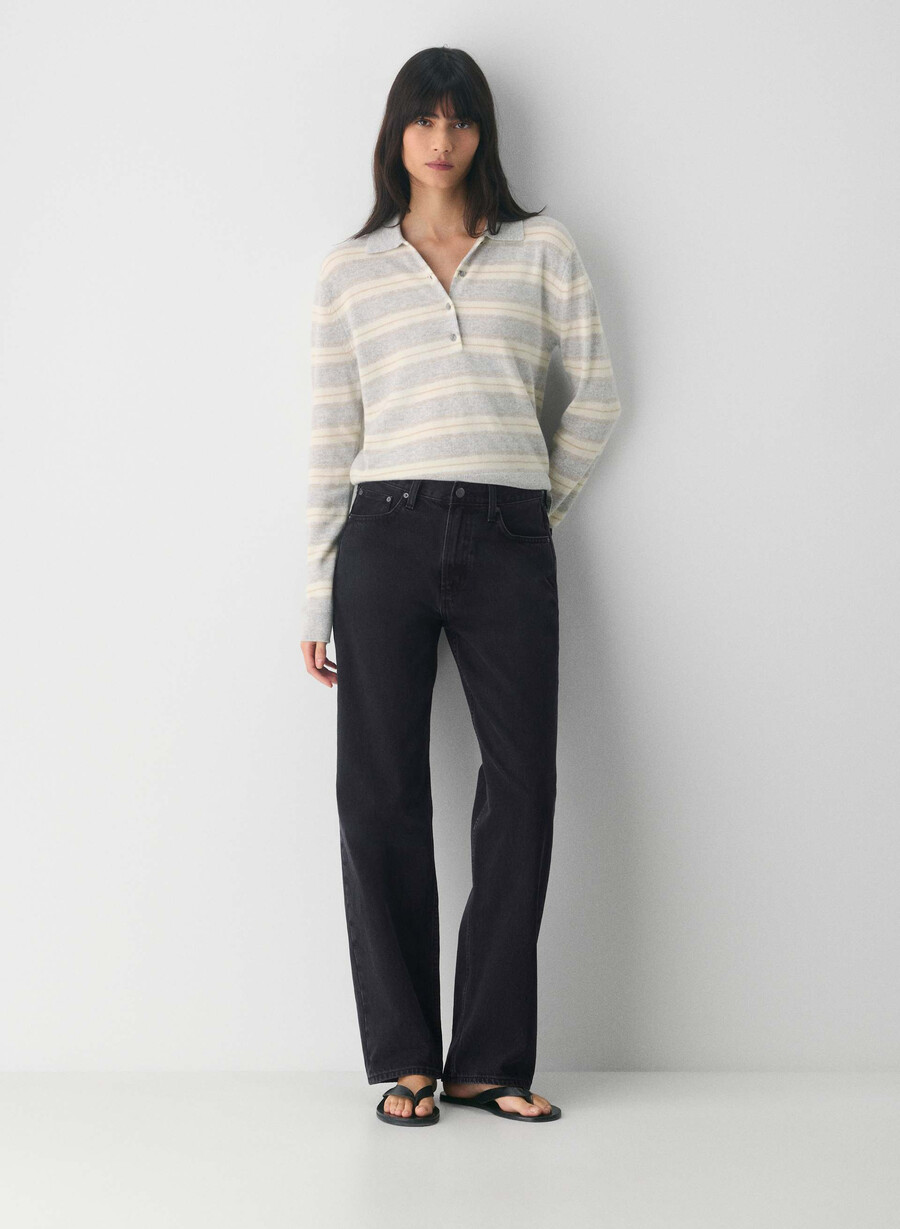 bare cashmere provenance polo langarmshirt h chrome light birc