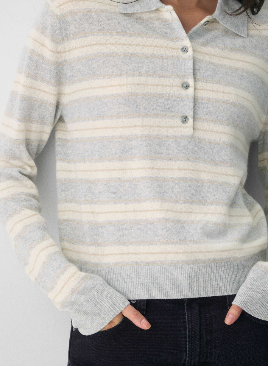 bare cashmere provenance polo langarmshirt h chrome light birc