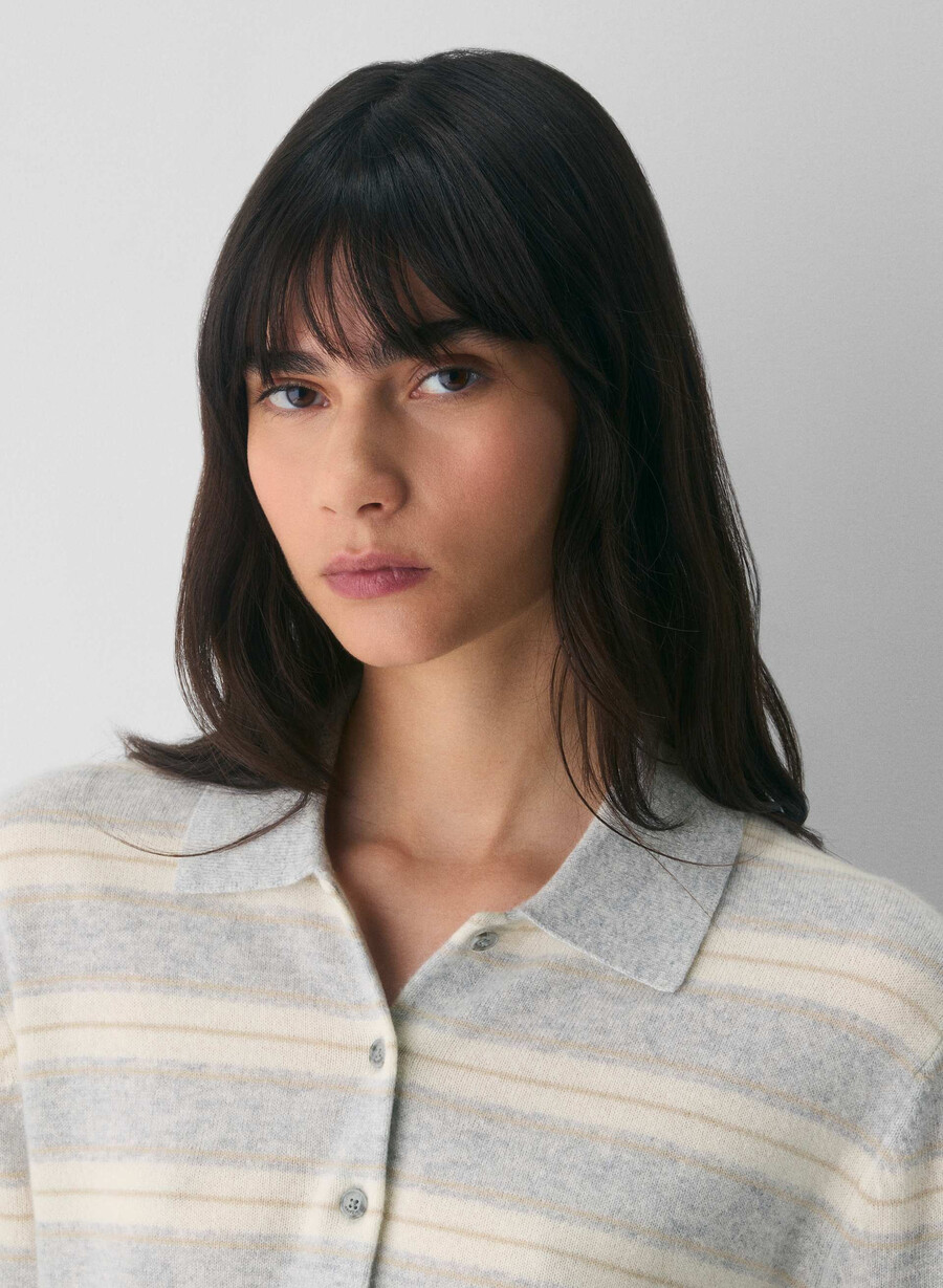 bare cashmere provenance polo langarmshirt h chrome light birc